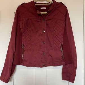 Maurices Red Utility Cotton Jacket